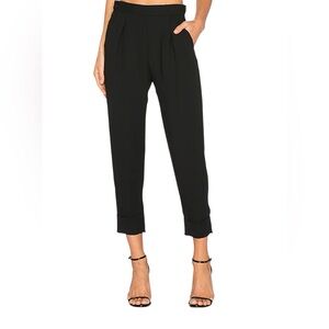 Rachel Comey Pleated Straight Leg Black Pants